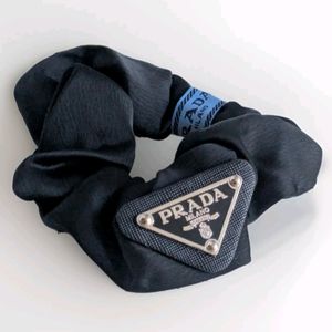 Prada Black Hair Scrunchie